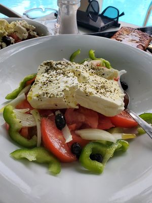 Great salad 8/10 at Talos Restaurant in Crete