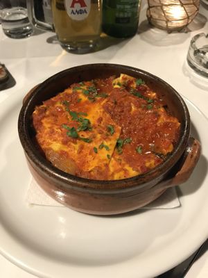 The vegan lasagna at Talos Restaurant in Crete