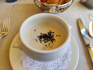 Coconut soup at Seeterrasse in Brunnen
