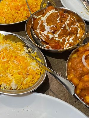 Chana masala and aloo gobi  at Incredible India in Dubrovnik