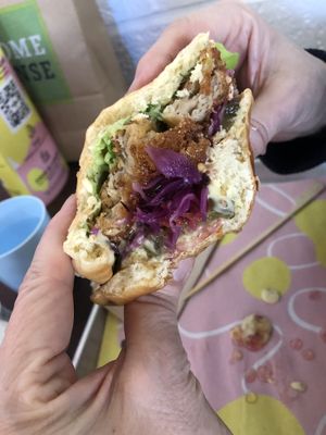 Buffalo burger  at The Vurger Co - Richmix Square in East London