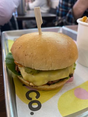 Cheeseburger  at The Vurger Co - Richmix Square in East London