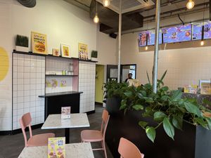 interior  at The Vurger Co - Richmix Square in East London