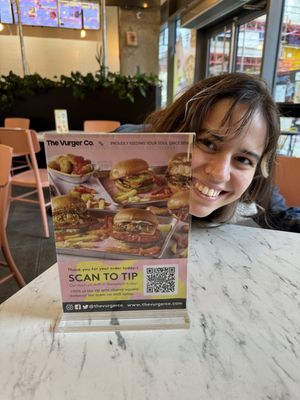 how to tip  at The Vurger Co - Richmix Square in East London