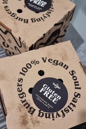 Delivery at The Vurger Co - Richmix Square in East London