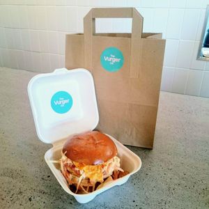 Holy Habanero burger  at The Vurger Co - Richmix Square in East London