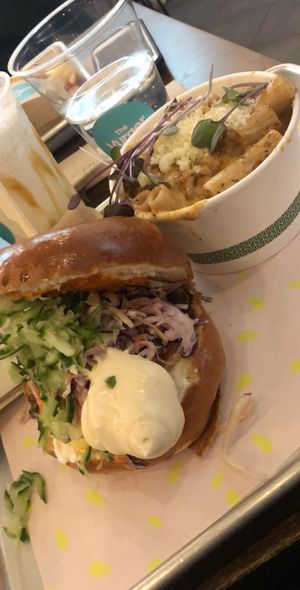 Burger & mac n cheese  at The Vurger Co - Richmix Square in East London