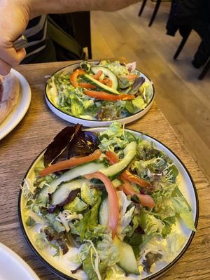 Side salads   at Woodstone in Haarlem