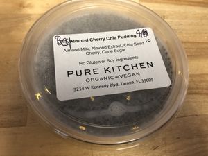 Almond cherry chia pudding  at Pure Kitchen in Tampa