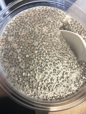 Almond cherry chia pudding  at Pure Kitchen in Tampa