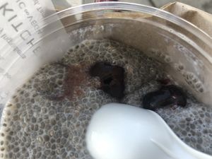 Almond cherry chia pudding  at Pure Kitchen in Tampa