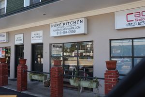 outside at Pure Kitchen in Tampa