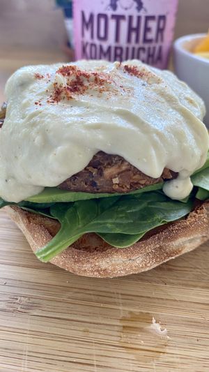 Crane cake Benedict   at Pure Kitchen in Tampa