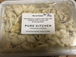 Delicious vegan Mac & cheese  at Pure Kitchen in Tampa