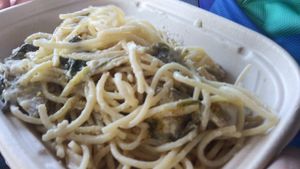 Artichoke creamy pasta at Pure Kitchen in Tampa