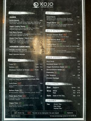  at Kojo Sushi in Penticton