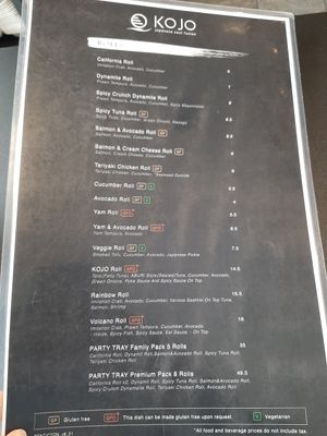  at Kojo Sushi in Penticton