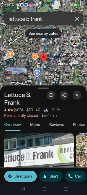 Dec 2025 at Lettuce B. Frank in Wollongong