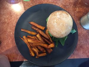 Haloumi Burger at Lettuce B. Frank in Wollongong
