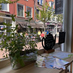 View from inside  at More Pastry in Delft