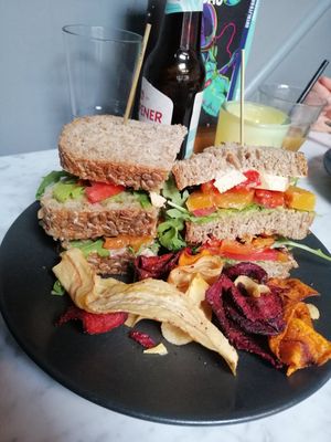 Very underwhelming club sandwich at Anne&Max in Arnhem