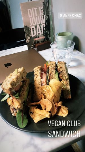  Vegan Club Sandwich !!  at Anne&Max in Arnhem