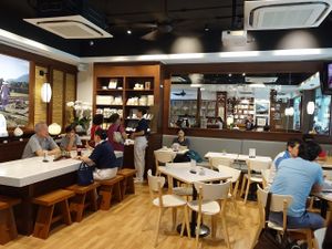 cafe interior at Jingsi Books & Cafe 靜思書軒 in Central Singapore