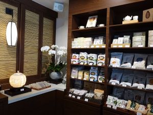 small grocery area at Jingsi Books & Cafe 靜思書軒 in Central Singapore