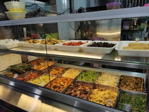 Buffet selection at Huay Jin Vegetarian  in West Singapore