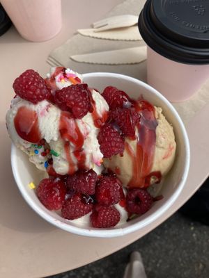 Vanilla, salted caramel and birthday cake flavours at Pom Kitchen - Sharrow in Sheffield