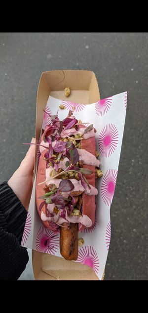 Hot dog at Pom Kitchen - Sharrow in Sheffield