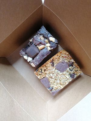 Bueno brownie and flapjack at Pom Kitchen - Sharrow in Sheffield