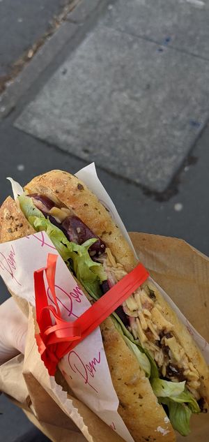 Vegan sandwhich at Pom Kitchen - Sharrow in Sheffield