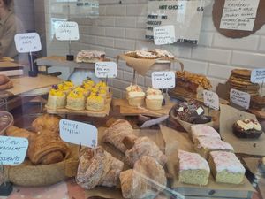 Some of the cakes on offer on a Saturday morning at Pom Kitchen - Sharrow in Sheffield