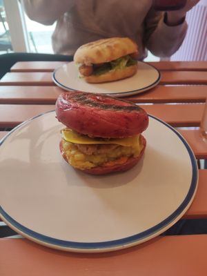 Burger at Pom Kitchen - Sharrow in Sheffield