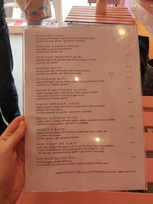 Menu at Pom Kitchen - Sharrow in Sheffield