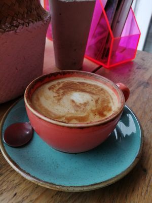 Soya latte at Pom Kitchen - Sharrow in Sheffield