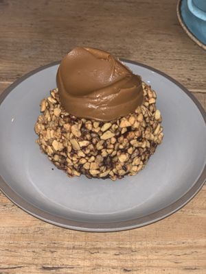 chocolate cake with honeycomb and biscoff at Pom Kitchen - Sharrow in Sheffield