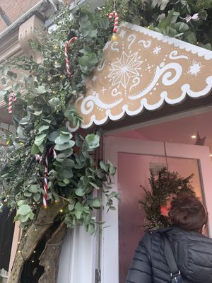 outside at xmas at Pom Kitchen - Sharrow in Sheffield