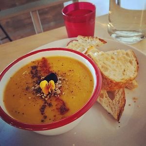 Butternut squash soup at Pom Kitchen - Sharrow in Sheffield