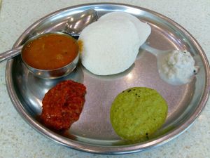 idli at Sangeetha Vegetarian - Salam Street in Abu Dhabi