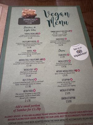 There are also other options   at Maveli Restaurant and Bar in Sheffield