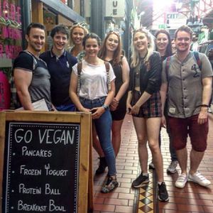 The group for our first vegan food tour in Dublin. at Vegan Dublin Food Tour in Dublin
