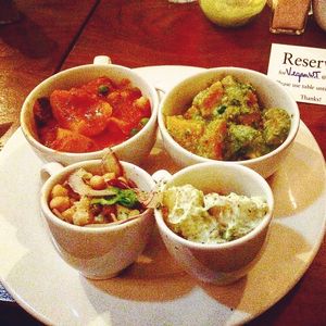 Sample of different main courses and sales from Cornucopia :)  at Vegan Dublin Food Tour in Dublin