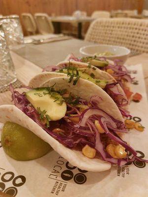 Tacos moles de jaca at Local - Your Healthy Kitchen in Cascais