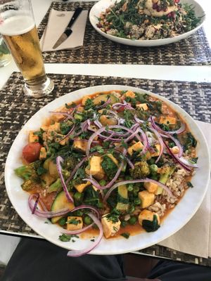 Spicy tofu curry at Local - Your Healthy Kitchen in Cascais