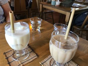 Bamboo straws at Komorebi Cafe in Yawata