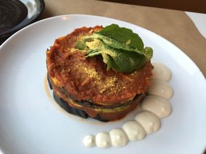 Vegan Lasagne at Healthy Feast in Kuwait City