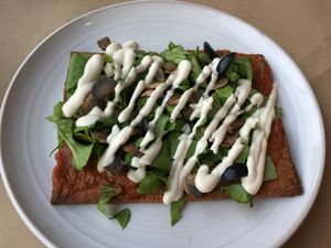 Vegan Pizza at Healthy Feast in Kuwait City