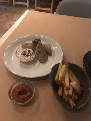 French fries made in the owen: delicious and healthier at Healthy Feast in Kuwait City